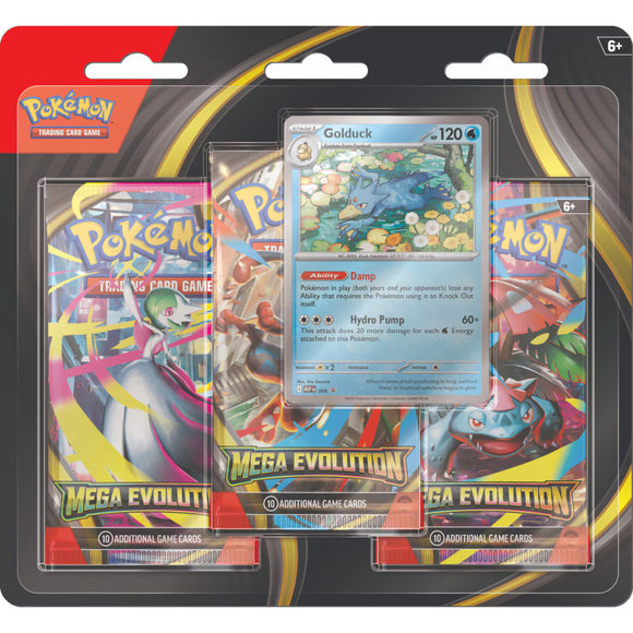 Pokémon: Mega Evolution 3-Pack Blister (Golduck)