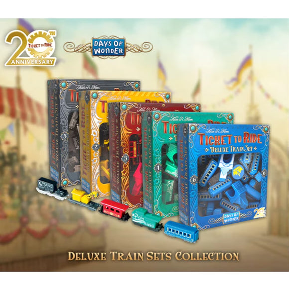 (ORDER BY - 8/11/2024) Ticket to Ride - 20th Anniversary Deluxe Trains (5 Pack) (RRP - R1,500.00)