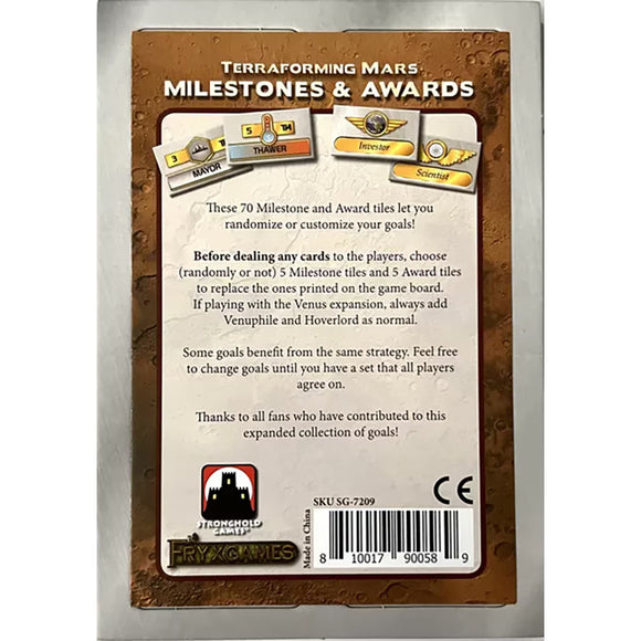 (ORDER BY - EXTENDED) Terraforming Mars - Milestones & Awards (RRP - R450)