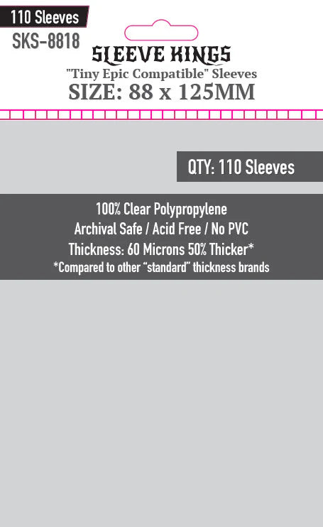 Sleeve Kings: Tiny Epic Compatible (88 x 125mm)