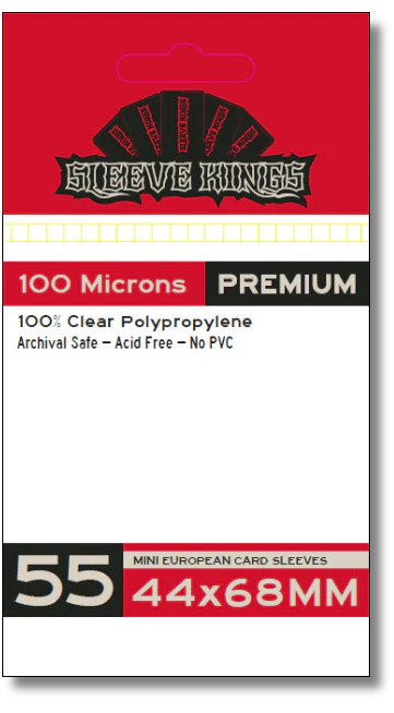 Sleeve Kings: Premium 44x68mm 55 Pack