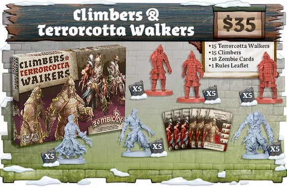 (ORDER BY - 06/06/2025) Zombicide: White Death - Climbers & Terrorcotta Walkers Pack (RRP - R1200)